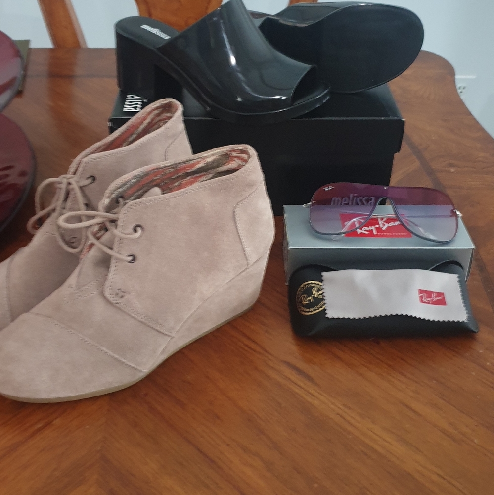 Rayban Melissa Slip ons Toms Booties